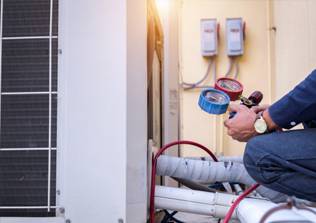 residential cooling service by technician