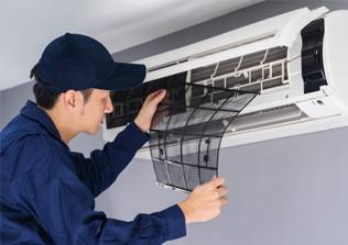 residential cooling service by technician